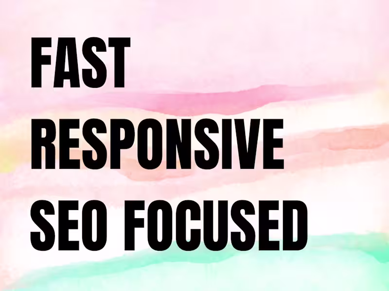 Cover image for Website Development: Responsive & SEO Focused