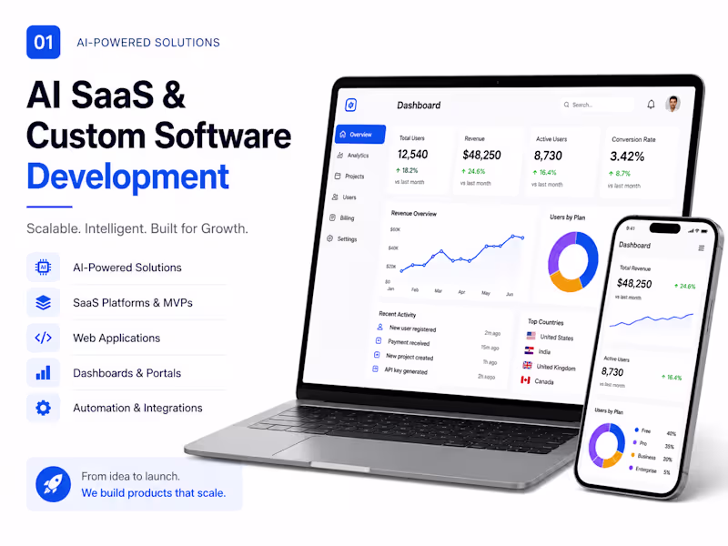 Cover image for MVP SaaS & Custom Software Development in 45 Days or its FREE