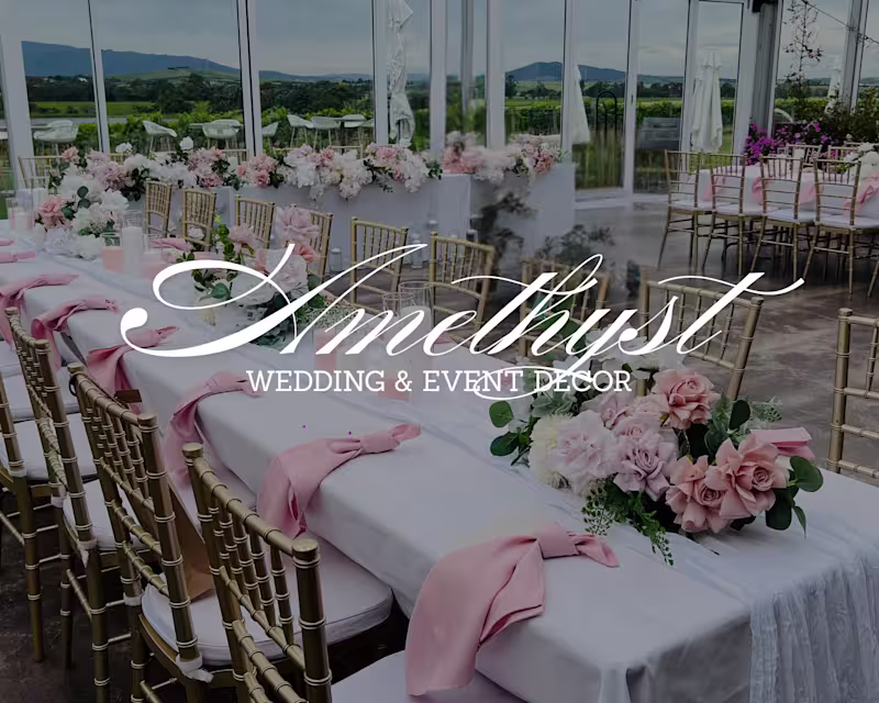 Cover image for Luxury Social Media Rebranding for Amethyst Weddings & Décor