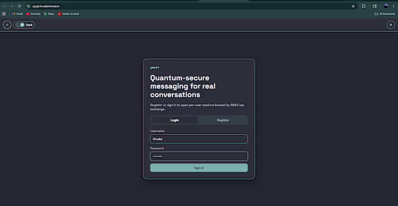 Cover image for Qrypt. A Quantum BB84 protocol