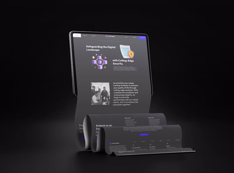 Cover image for Cryptware Tech International Pvt Ltd - Website Design - Concept