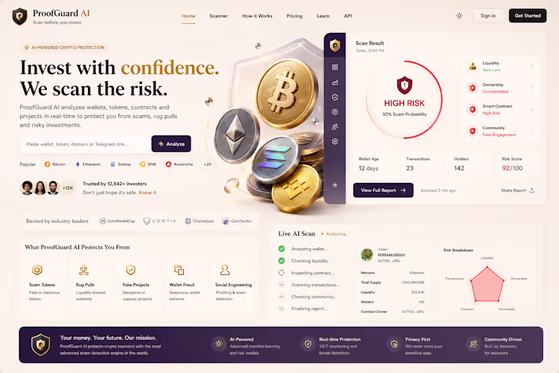 Cover image for ProofGuard AI – A Crypto