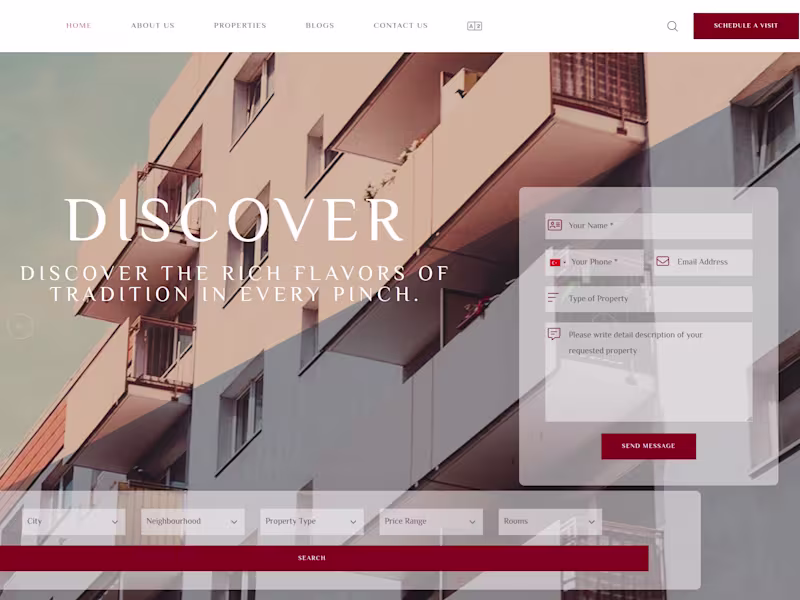 Cover image for QVisionHomes Website - property management