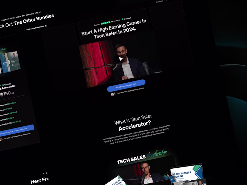 Cover image for Tech Sales Education Platform