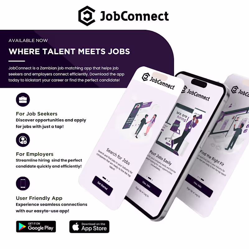 Cover image for JobConnect – Smart Recruitment & Job Search Platform