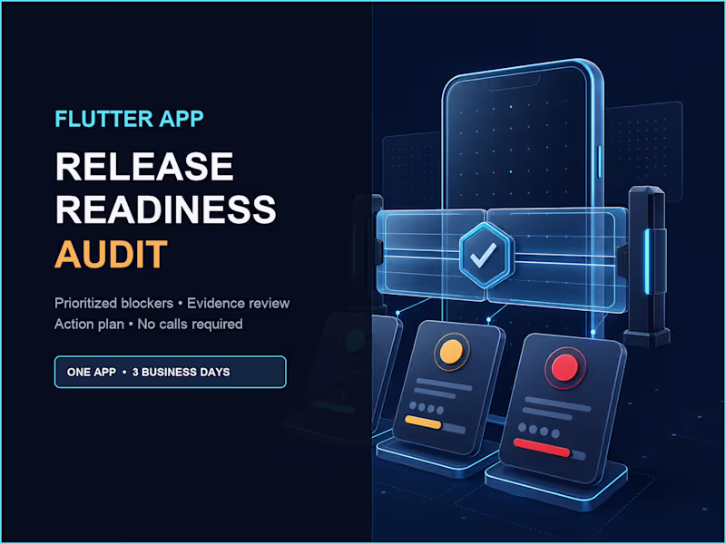Cover image for Flutter App Release Readiness Audit
