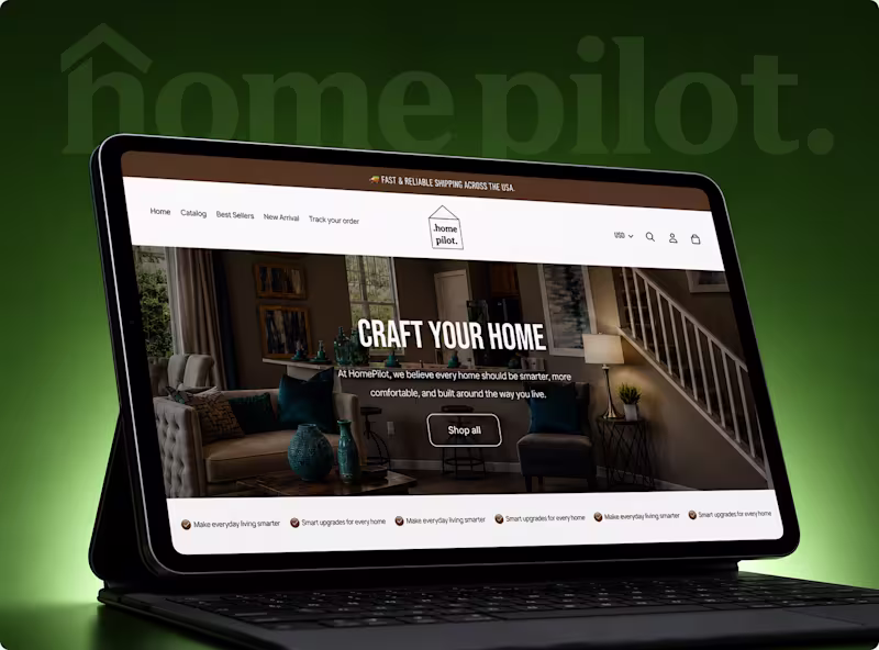 Cover image for HomePilot Shopify Store Design