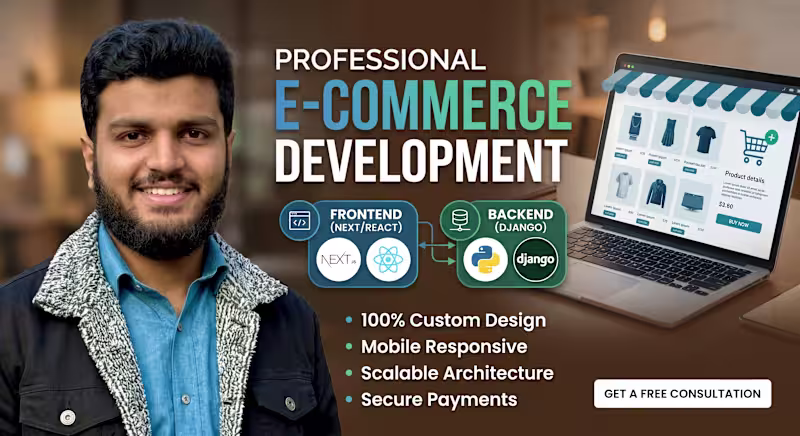 Cover image for E-commerse Custom Website Development