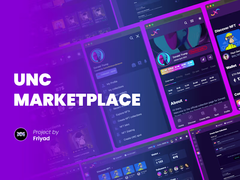 Cover image for UNC Marketplace | A NFT Marketplace | Frontend Development