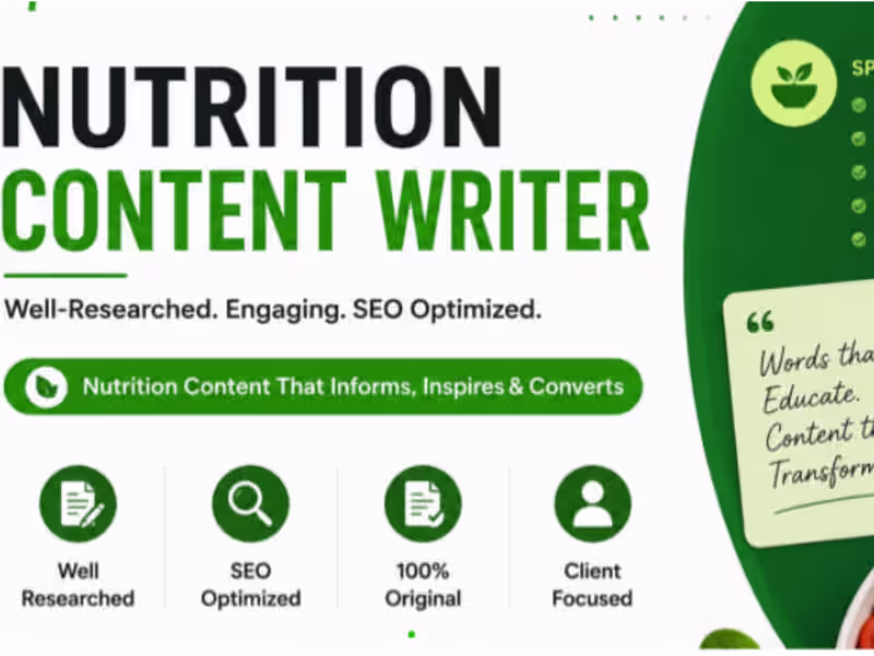Cover image for AI optimized nutrition and medical content 