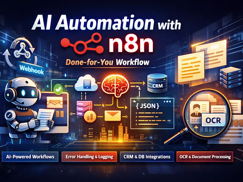 Cover image for AI Automation with n8n (done-for-you)