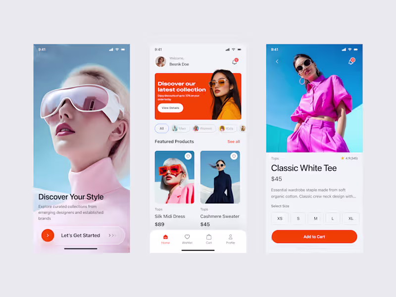 Cover image for Fashion E-commerce Mobile App UI

Exploring