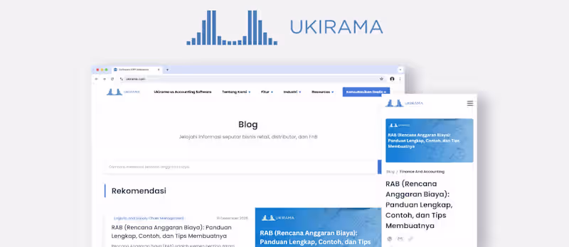 Cover image for Ukirama Blog Redesign for Improved User Experience
