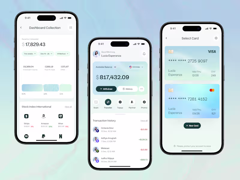 Cover image for Cruscott - Finance Dashboard Mobile