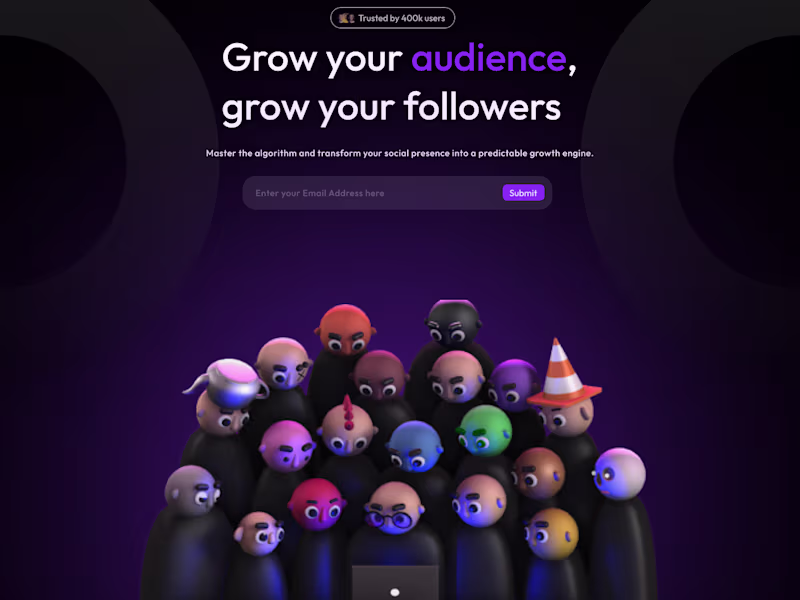Cover image for This dark-themed SaaS landing page