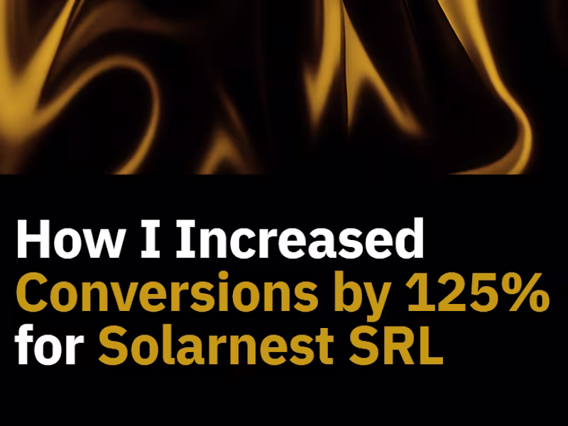 Cover image for  High-Performance Website Redesign for SolarNest