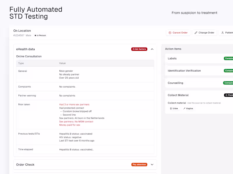Cover image for Fully Automated STD Testing