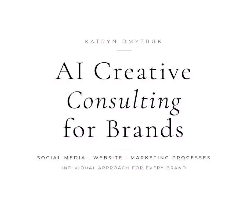 Cover image for AI creative consulting for brands