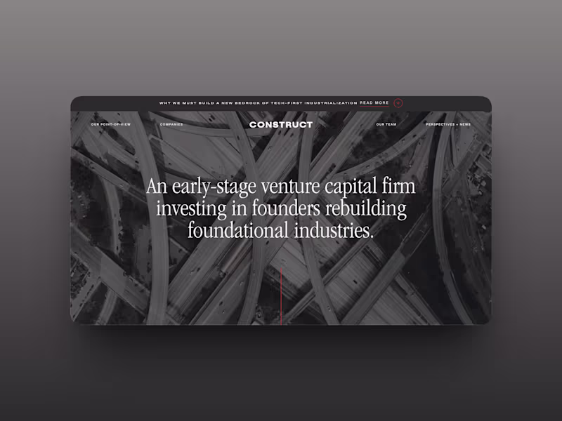 Cover image for Construct Capital | Investing in Foundational Industries