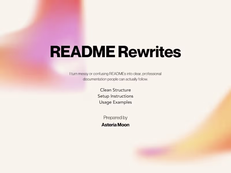 Cover image for README Rewrites