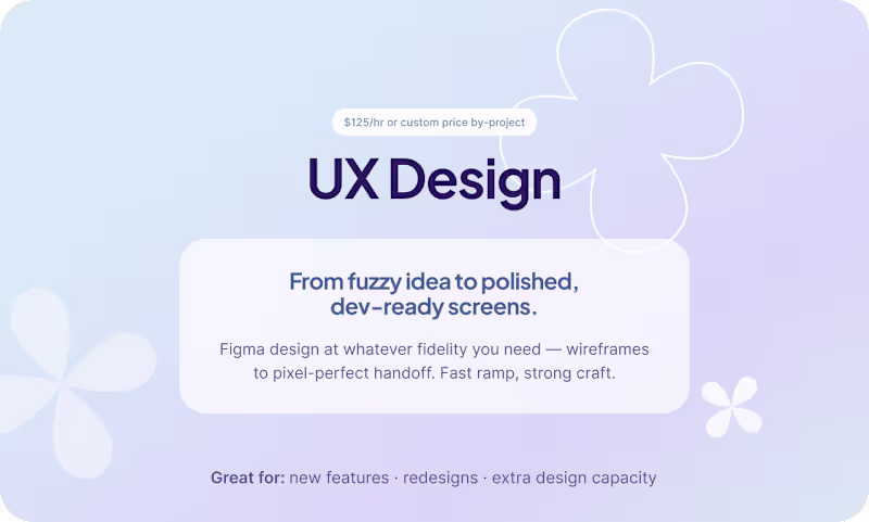 Cover image for UX Design