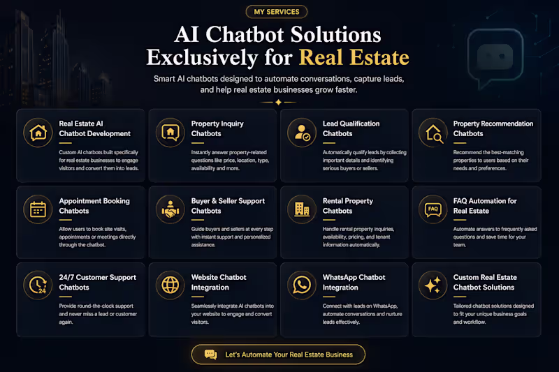 Cover image for AI chatboats  for real estate