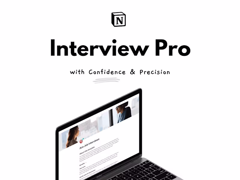 Cover image for Built Notion - Interview Pro