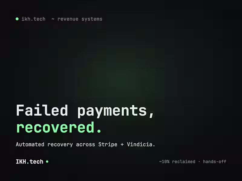 Cover image for Subscription Recovery Integration with Vindicia
