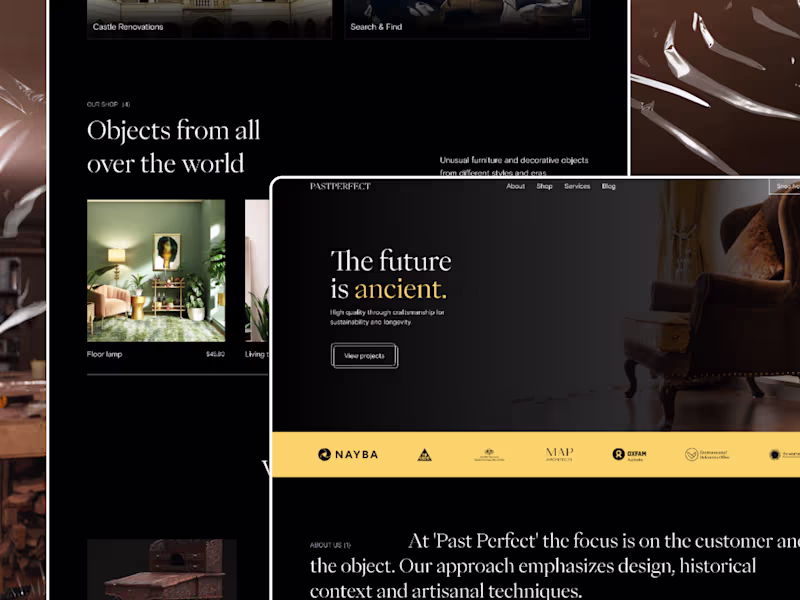 Cover image for PastPerfect Furniture Landing Page Redesign