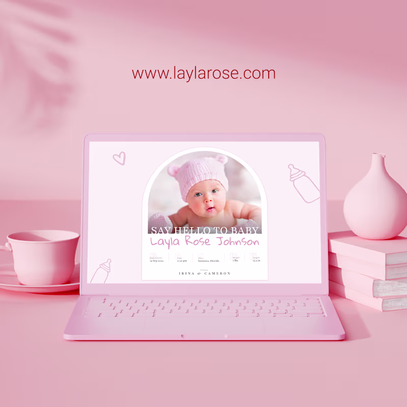 Cover image for Layla Rose - UX/UI Website in Figma for Newborn Essentials