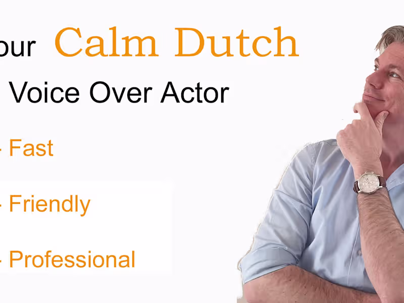 Cover image for Voice over in Dutch or English with different accents