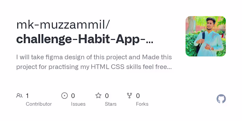 Cover image for Challenges Habit Web App