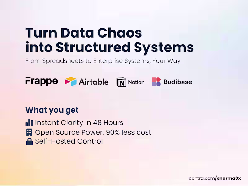 Cover image for Turn Data Chaos  into Structured Systems