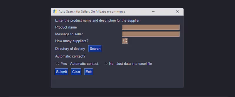 Cover image for Automated Quoting System for Alibaba Sellers