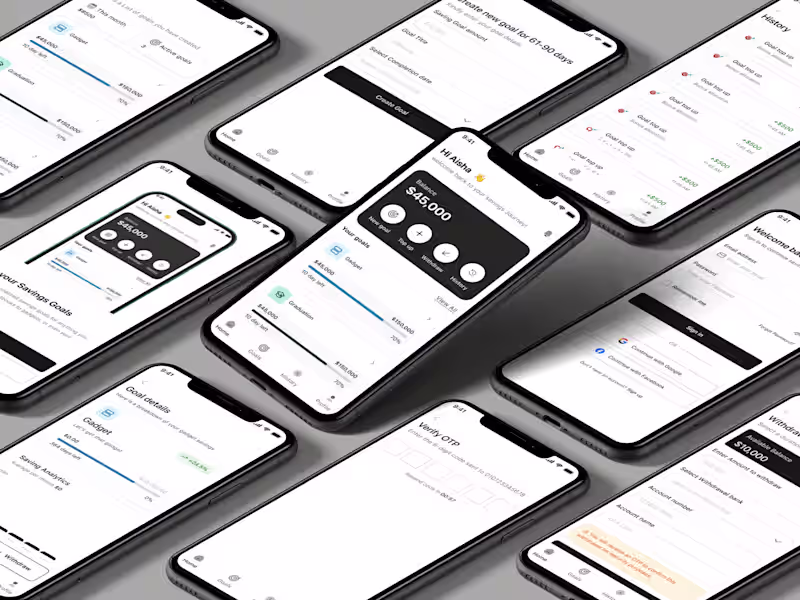 Cover image for SmartSave (Goal based saving app) Case study