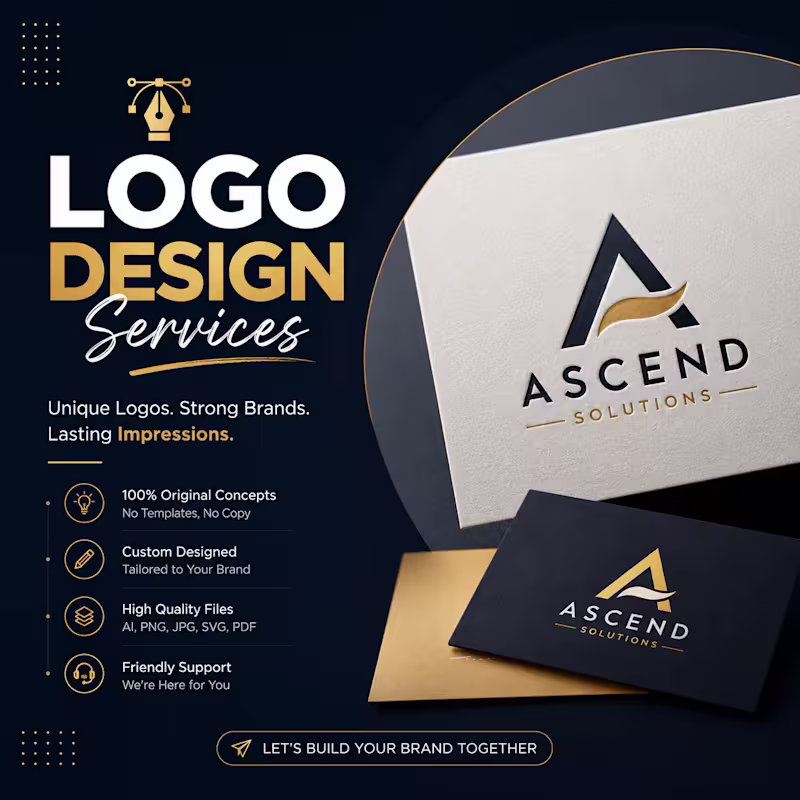 Cover image for Custom Logo Design – Build a Strong Brand Identity