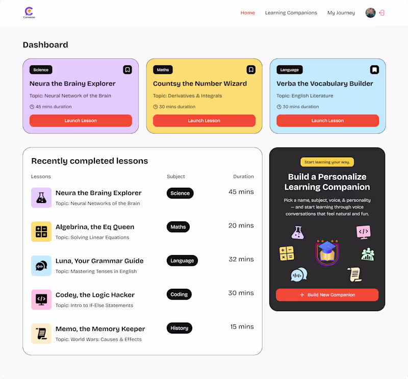 Cover image for Converso – AI-Powered LMS SaaS Development