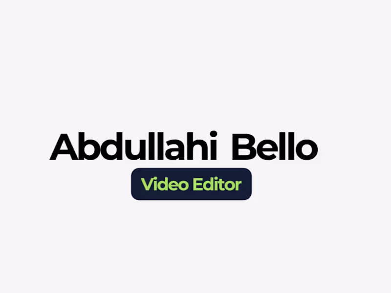 Cover image for Video Editor ShowReel- Interested in working together? Reach...
