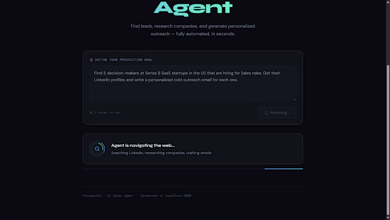 Cover image for Built an autonomous AI sales