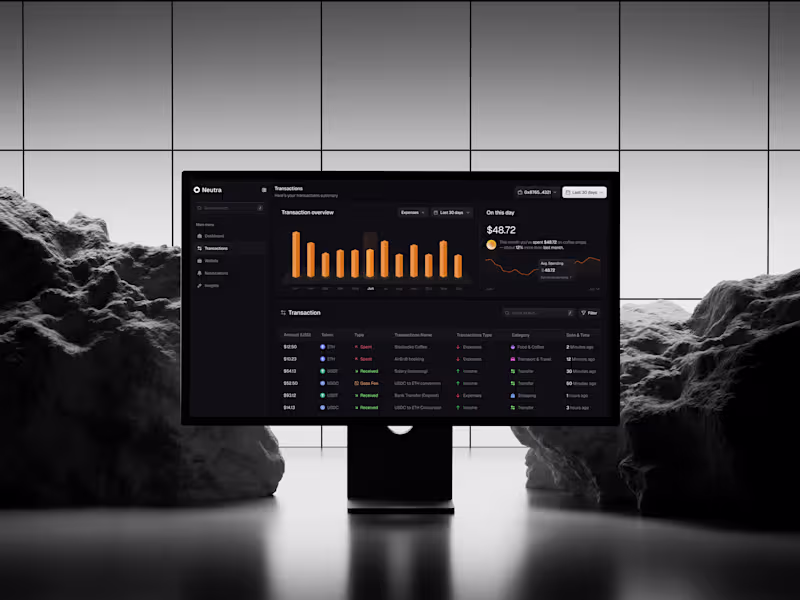Cover image for Neutra — AI Crypto Analytics & Financial Dashboard