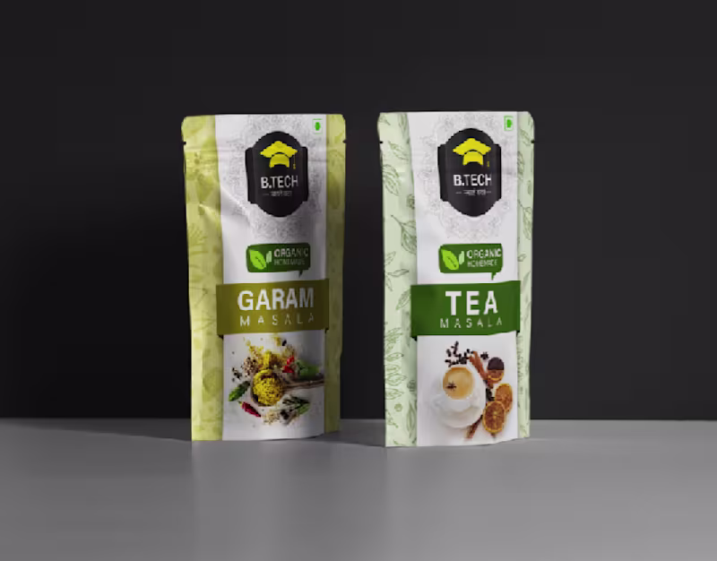 Cover image for Indian Spices Packaging design