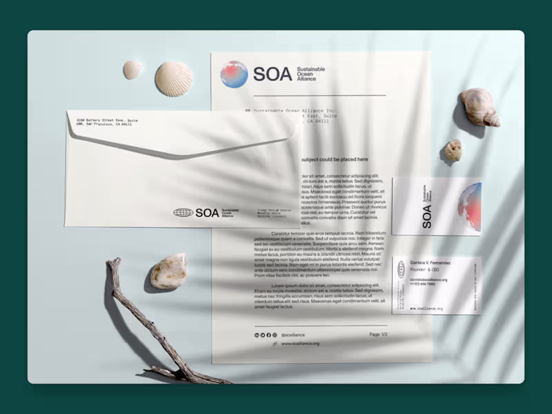 Cover image for Brand Redesign for Sustainable Ocean Alliance