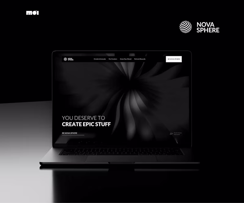 Cover image for Nova Sphere Media Consulting Website UI Design and Development