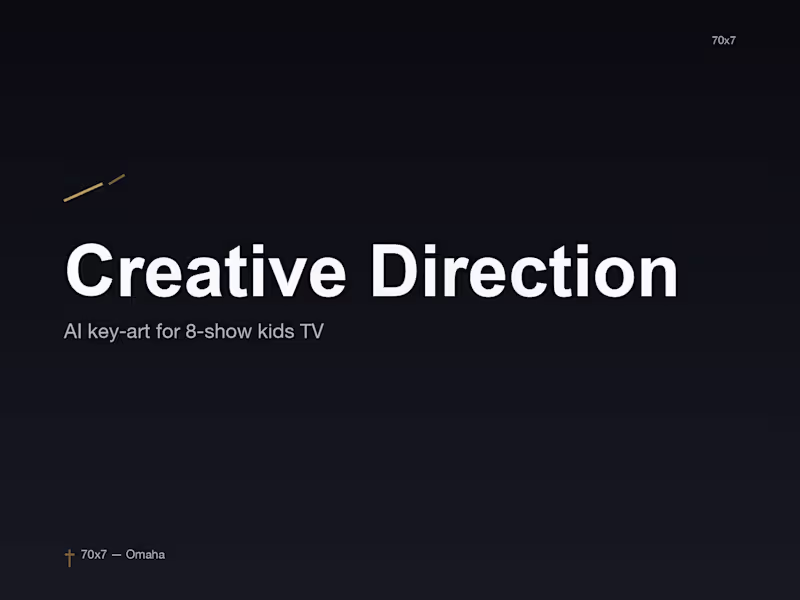 Cover image for Creative Direction for an 8-Show Kids TV Universe