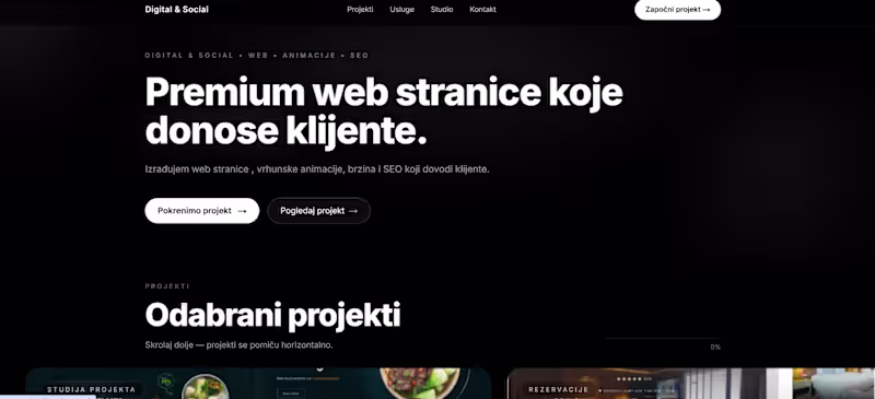 Cover image for Digital & Social – Premium Agency Website