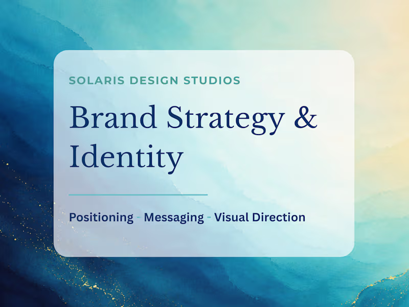Cover image for Brand Strategy & Identity