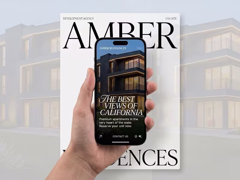Cover image for Luxury Real Estate Website Concept