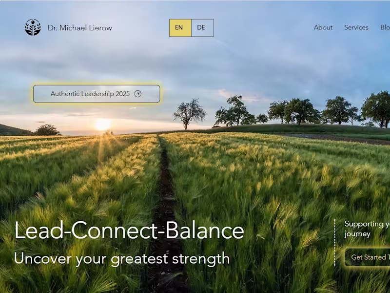 Cover image for Website Design for Dr. Michael Lierow created with WIX STUDIO