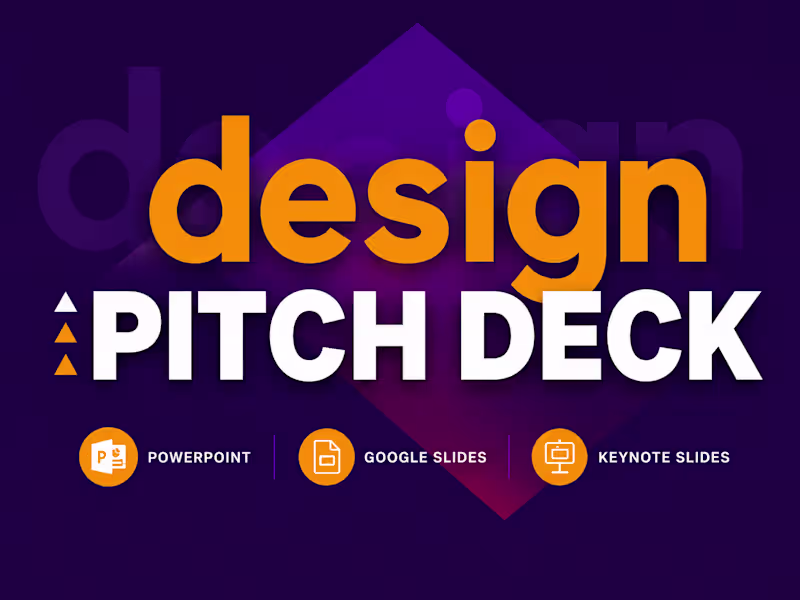 Cover image for I will design an investor pitch deck