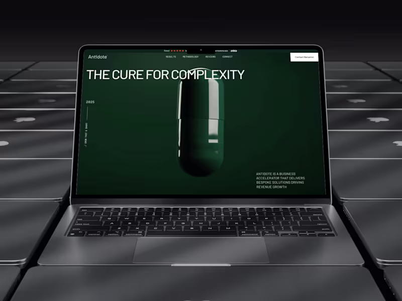 Cover image for Antidote — Brand Website For a Global Commerce Strategist
